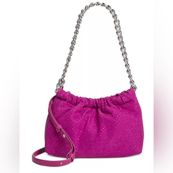 I.N.C. INTERNATIONAL CONCEPTS Rennata Clutch Crossbody Burnished Berry Purple - Picture 7 of 7